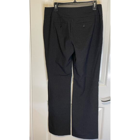 ELLE Womens Dress pants size 8 black checker - Picture 2 of 8